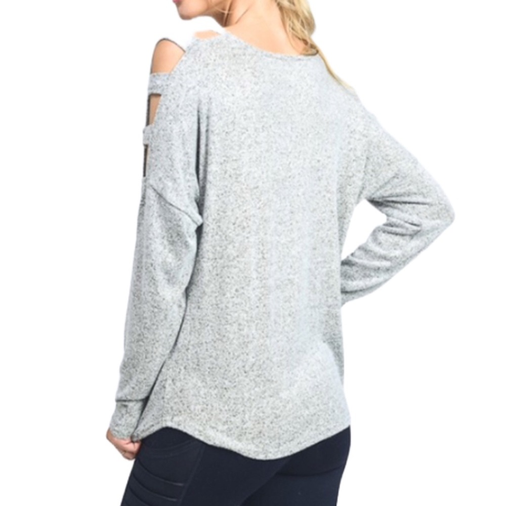 Silver Knit Top - Picture 3 of 8